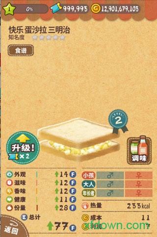 可爱的三明治店中文破解版截图1