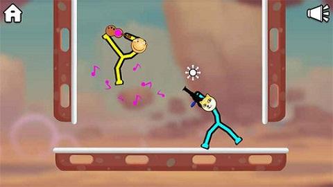 火柴人决斗无限体力全武器解锁版截图3