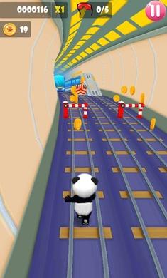 熊猫跑酷无限金币修改版 v1.4.1 安卓最新版截图0