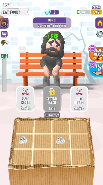 流浪汉模拟器2中文版官方正版 v1.8.25 安卓版截图3