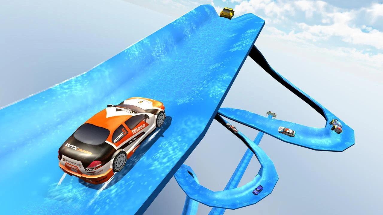 Water Slide Rally Car Race中文版游戏下载截图0