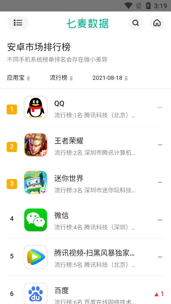 七麦数据手机版截图2