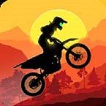 日落越野摩托车