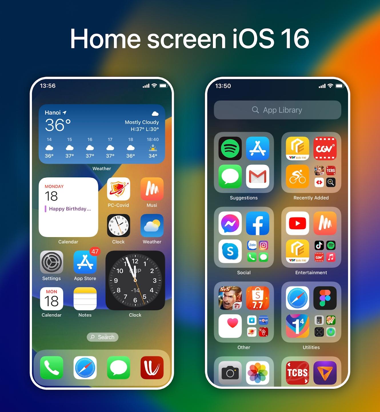 安卓仿IOS16桌面启动器(iLauncher)截图1