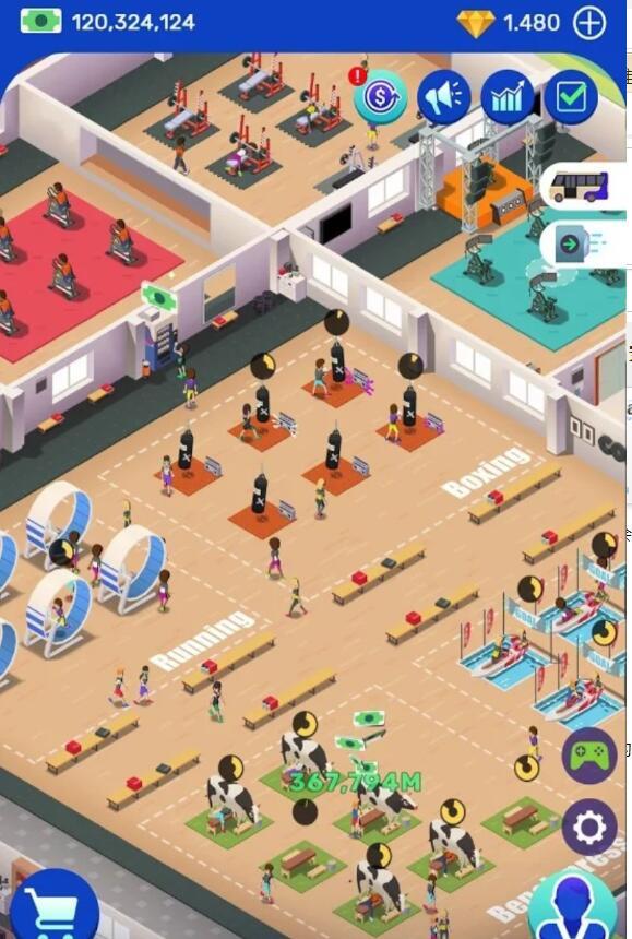 超懒健身房大亨最新版(Idle Fitness Gym Tycoon) 1.7.2手机版截图2