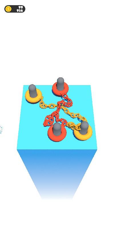 Chain Go Knots 3D(链走无限金币版) 3.1破解版截图2