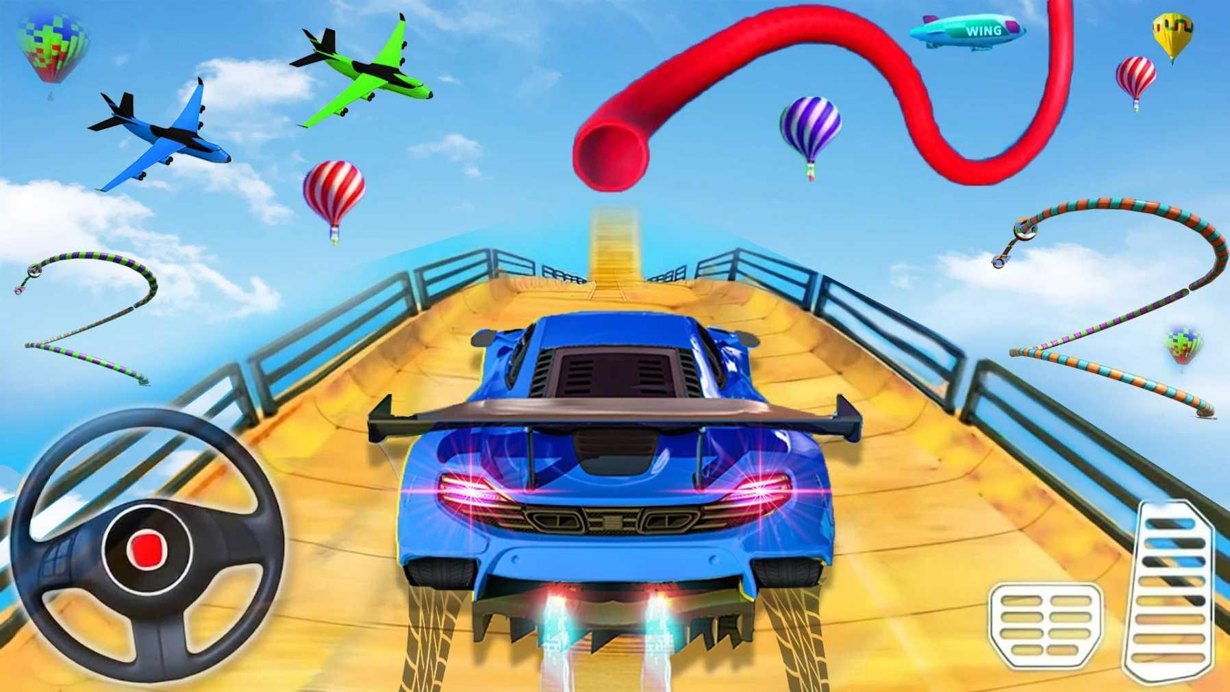Ramp Car Stunts(极端坡道汽车特技3D(大量金币)) 1.2破解版截图1