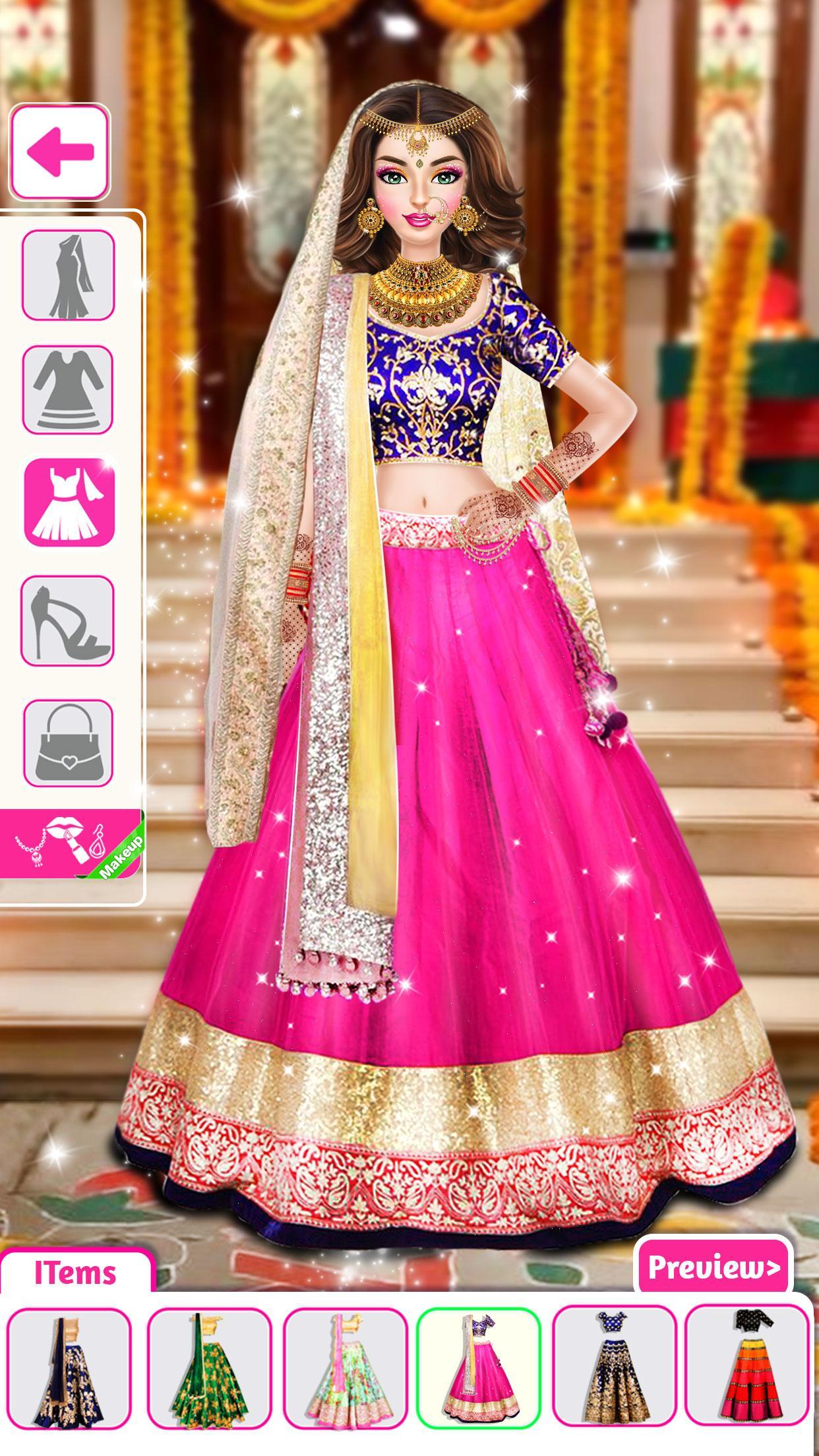 Indian Wedding DressUp Games(印度婚礼设计师破解版) 0.3最新版截图3