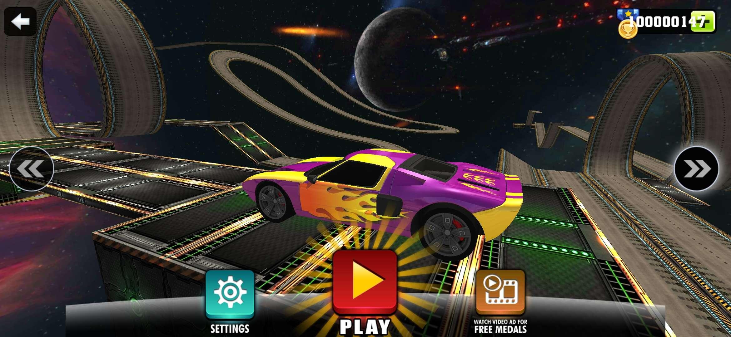 Impossible Car Tracks 3D(不可能的特技汽车轨道3D解锁车辆版) 1.7无限金币版截图1