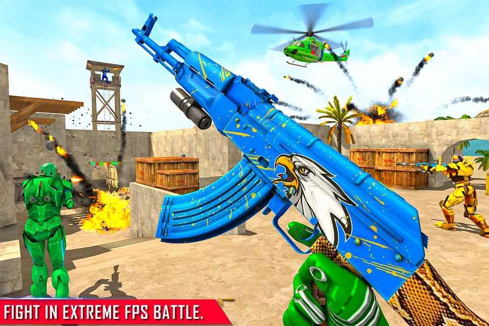 FPS Robot Transform Battle(机器人射击游戏3D安卓版) 2.6无敌版截图4