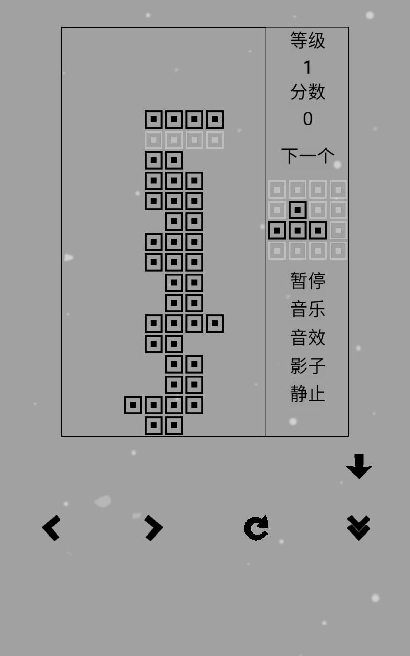 经典俄罗斯方块黑白版手游 1.0安卓版截图3