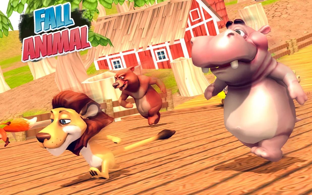 Fall Animals Knockout Racing Mania 3D(秋季动物淘汰赛狂热3D手游) 1.1安卓版截图2