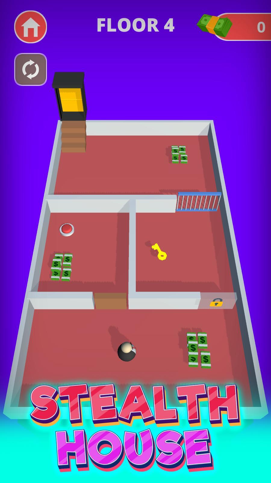 Stealth House Sneak(潜入隐形屋无限钻石破解版) 2.2安卓版截图1