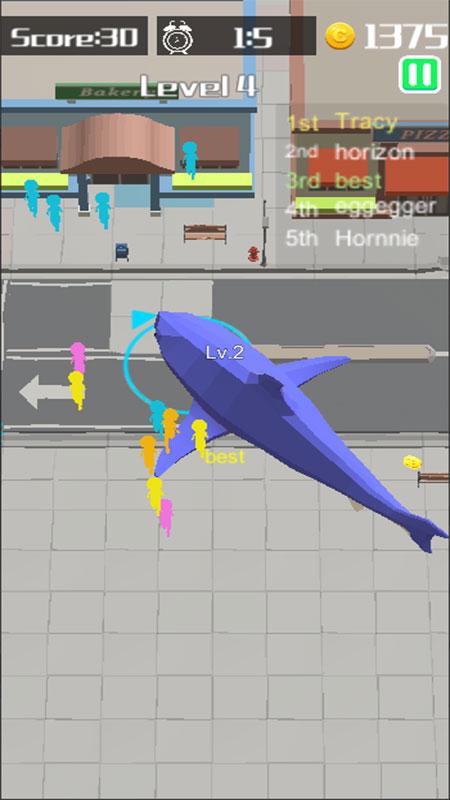 Shark Rampage: Hungry Shark(鲨鱼横行最新破解版) 1.0.1无限金币版截图2