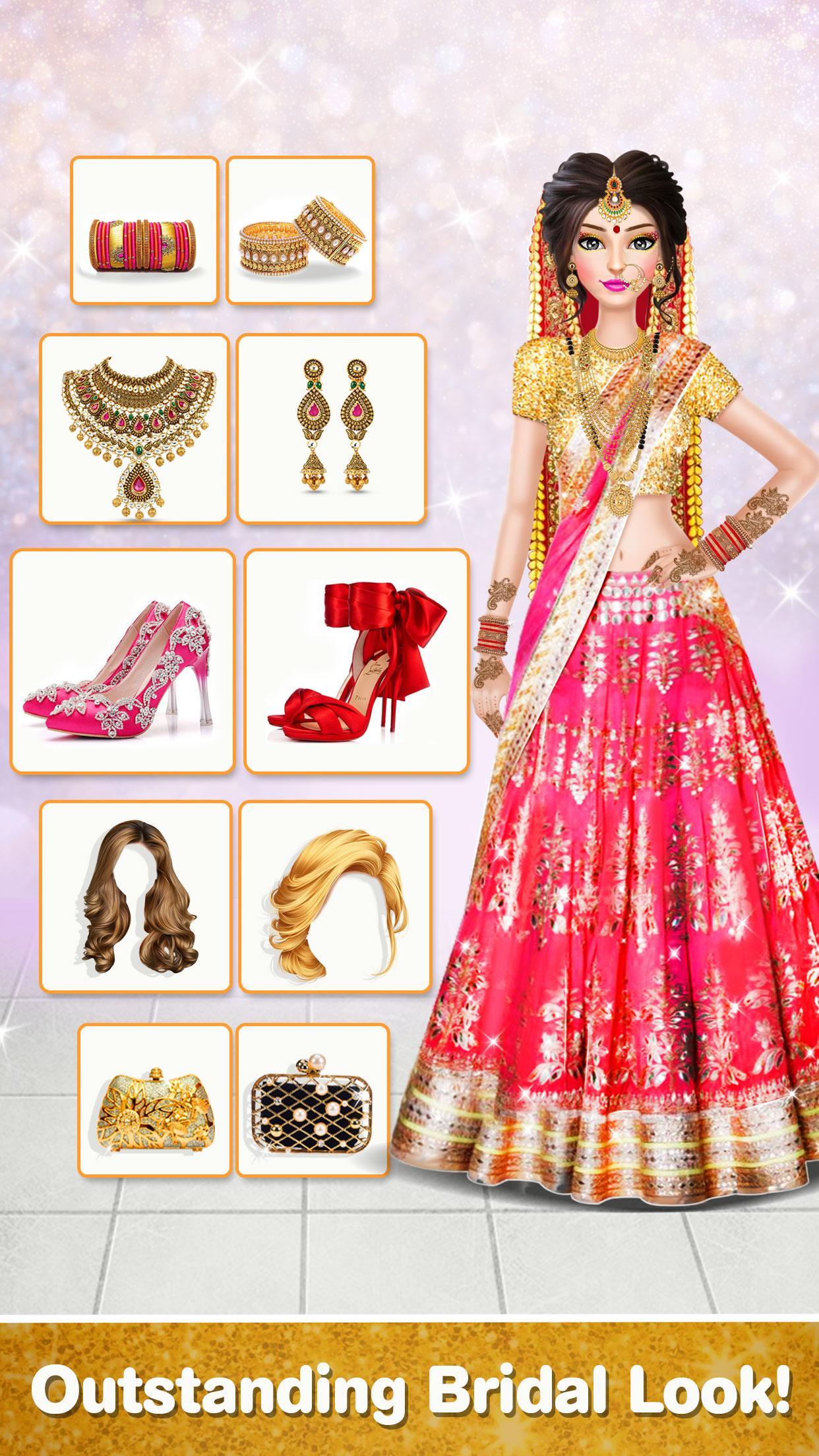 Indian Wedding DressUp Games(印度婚礼设计师破解版) 0.3最新版截图1