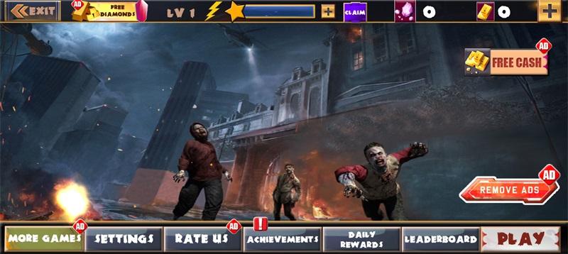 僵尸猎人3d手游(Zombie Hunter 3D: Sniper Shooting Offline Game) 1安卓版截图1