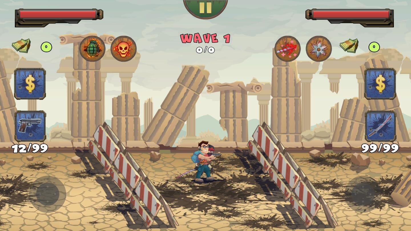 两个人与僵尸破解版 0.5.6去广告版截图2