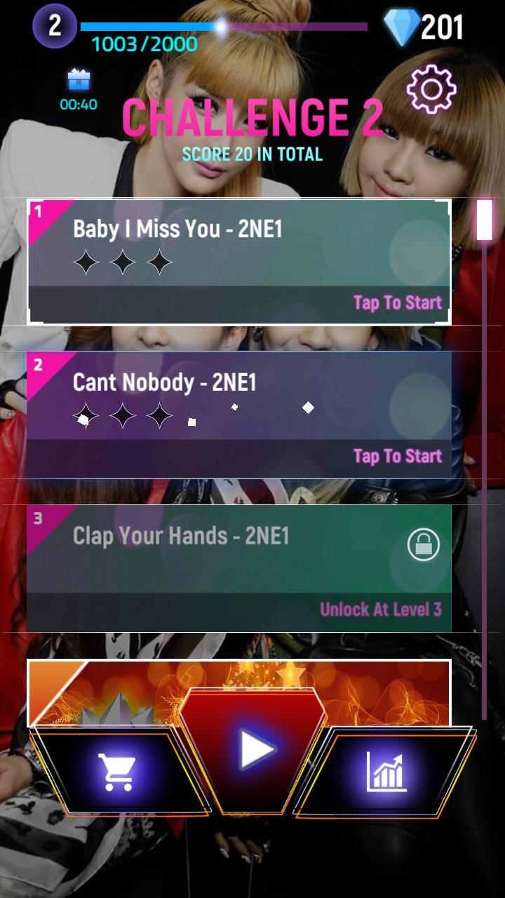 双跑道无限连击破解版(2NE1 Rush Infinity-Kpop EDM Game) 1.0最新版截图4