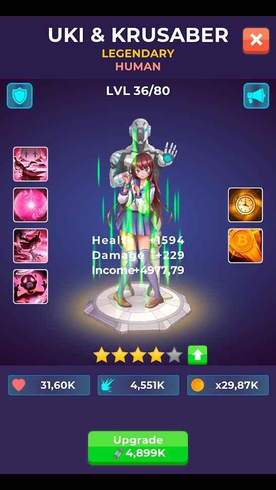 Idle Cyber Angels(网络少女人物等级破解版) 0.4手机版截图2