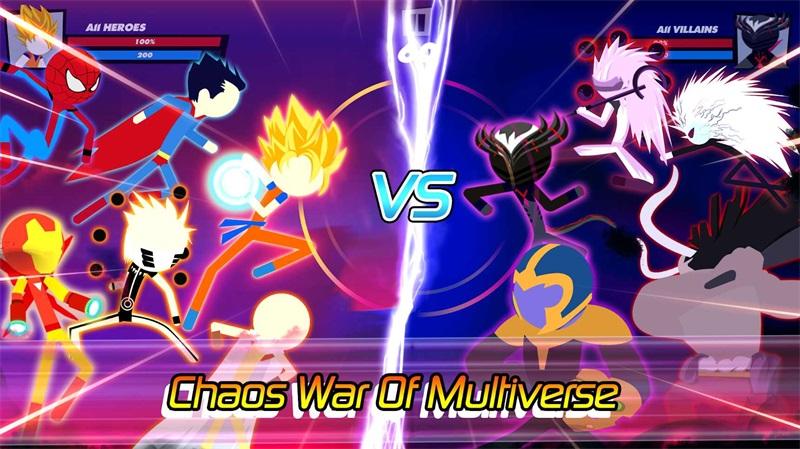 SuperStickFightAllStar(全明星英雄混沌战争无限金币钻石版) 2.1安卓版截图3