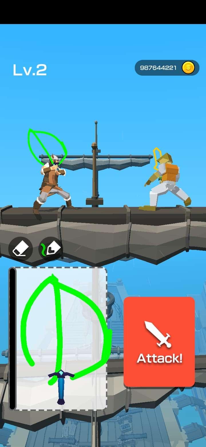 Draw Sword 3D(绘制剑3D无限金币破解版) 1.0.1全道具版截图2