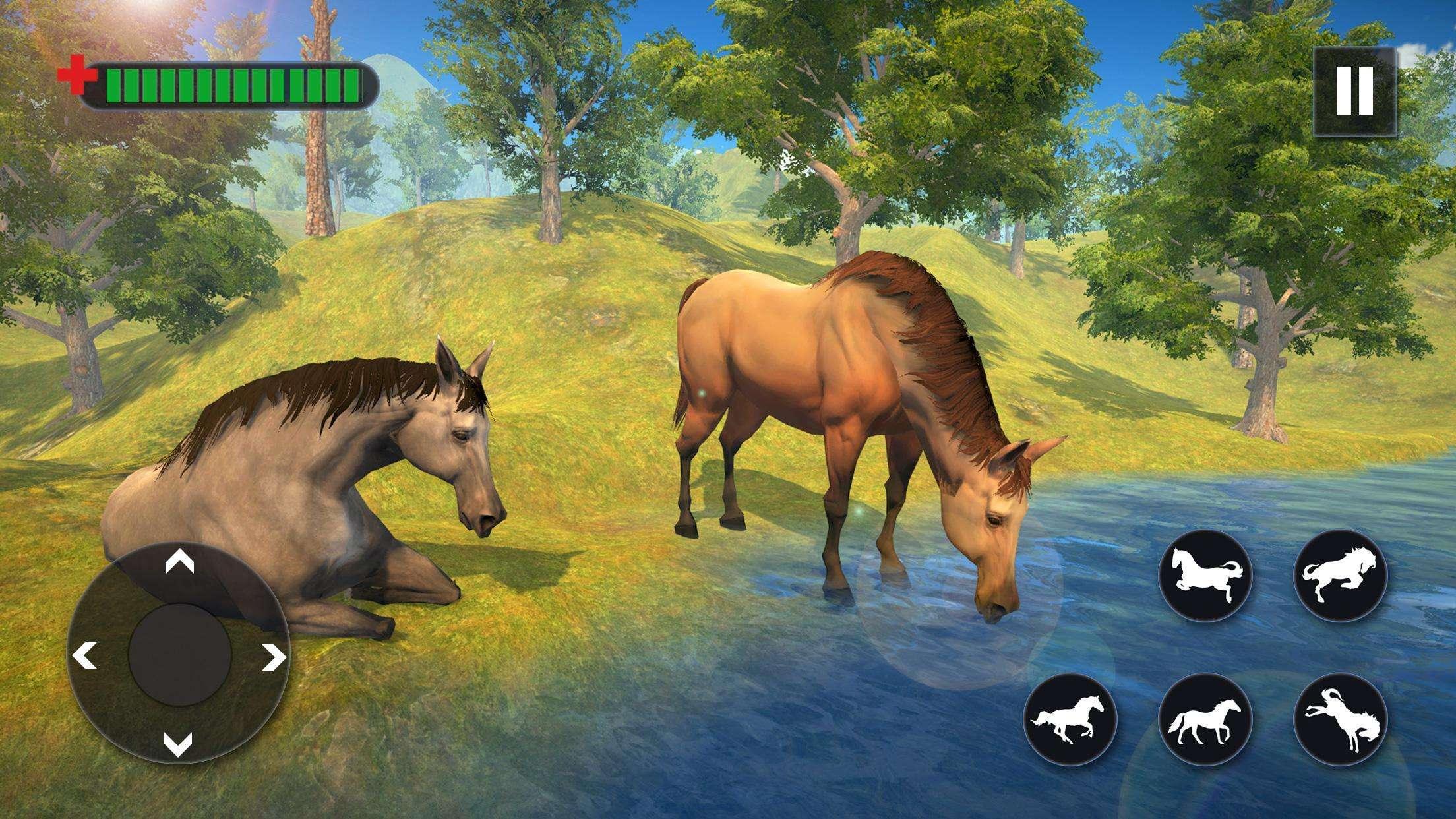 Wild Horse Family Simulator(野马家庭模拟器无限金币版) 1.1.13安卓版截图3