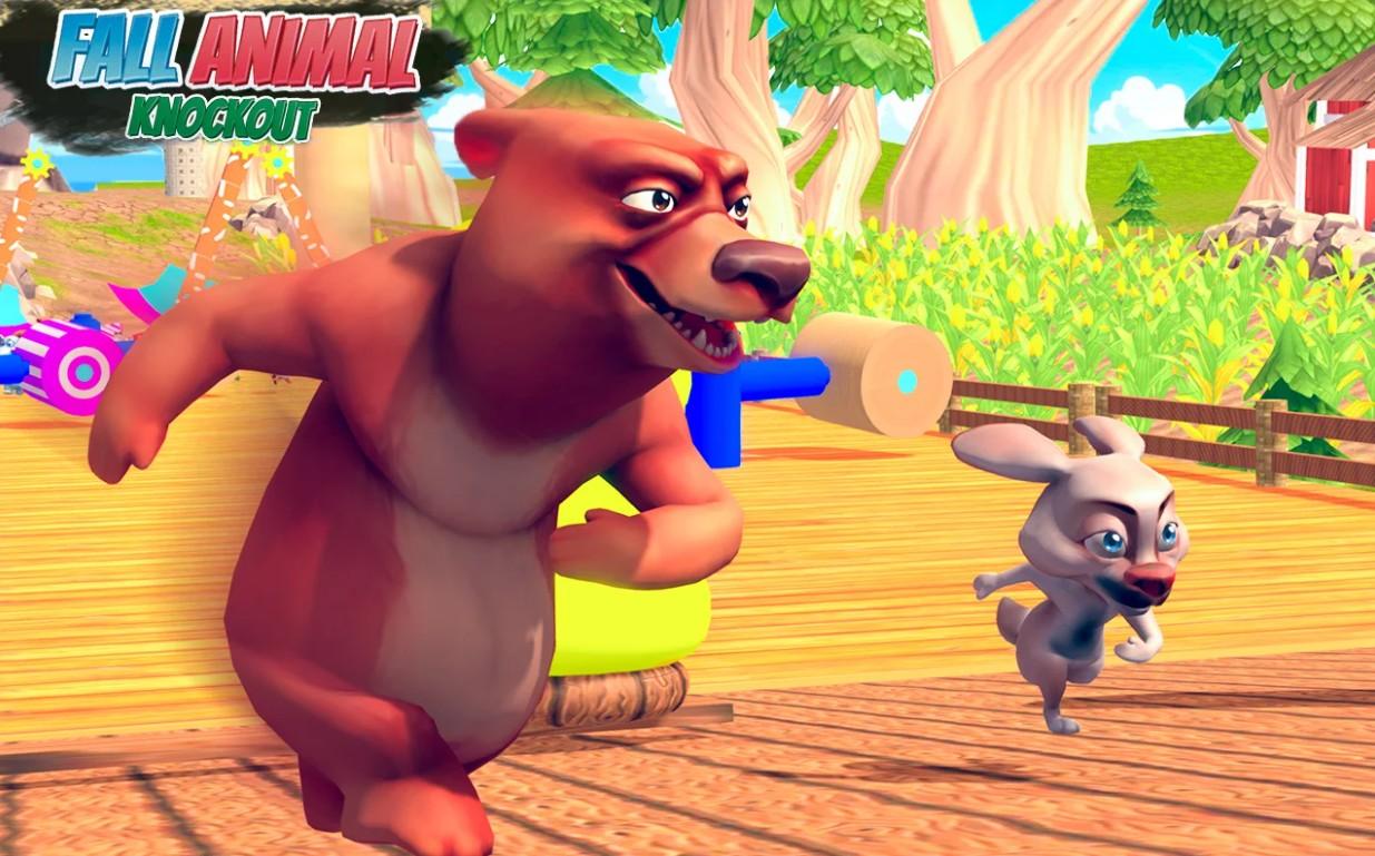 Fall Animals Knockout Racing Mania 3D(秋季动物淘汰赛狂热3D手游) 1.1安卓版截图4