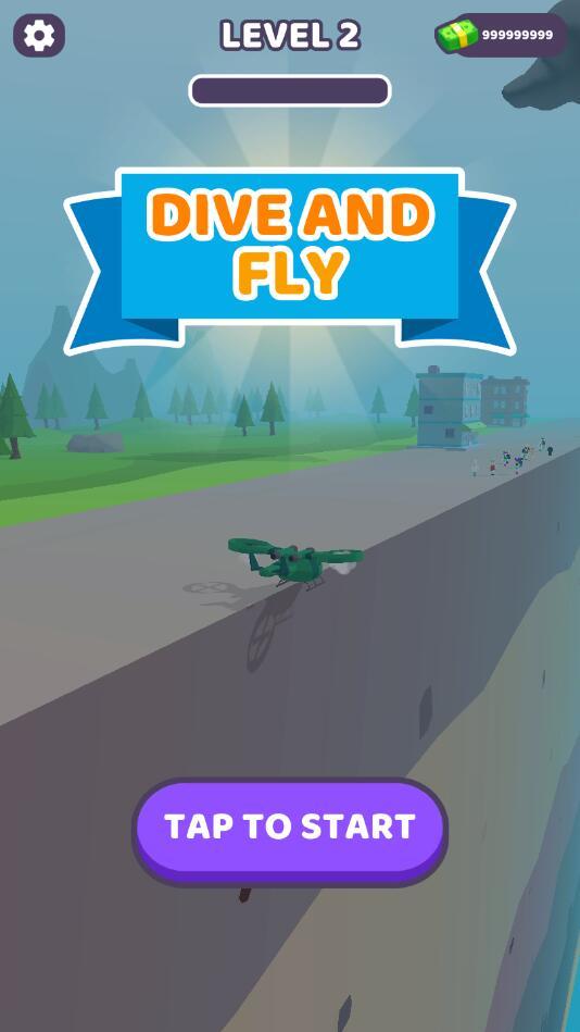 俯冲飞行游戏破解版 0.1安卓版截图1