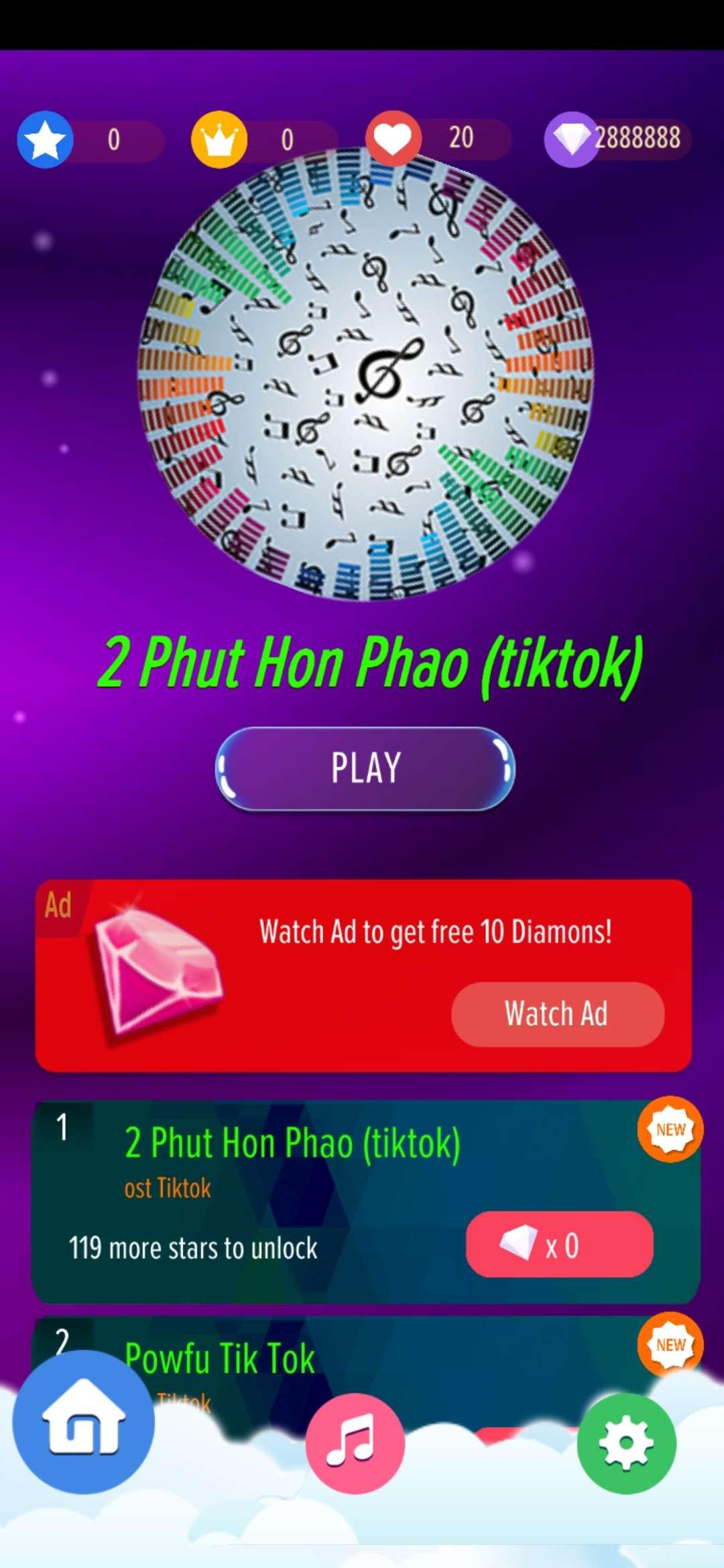 旋律音乐钢琴2无限钻石破解版 1.0安卓版截图3