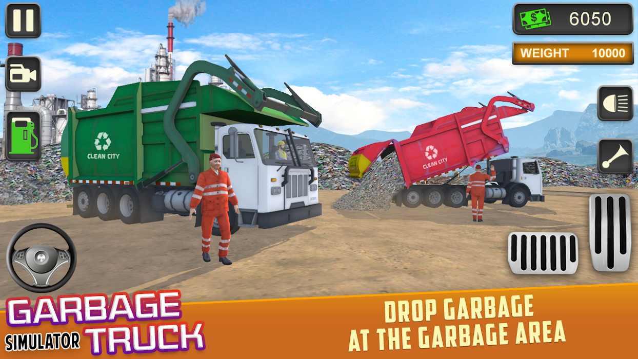 Trash Truck Driving Simulator: Dumping Game(垃圾车驾驶模拟器破解版) 0.8全车辆版截图3