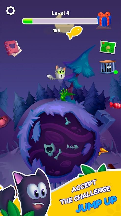 Jumpurr Cat(跳跃猫跳跃的小猫游戏) 2.4.2安卓版截图1
