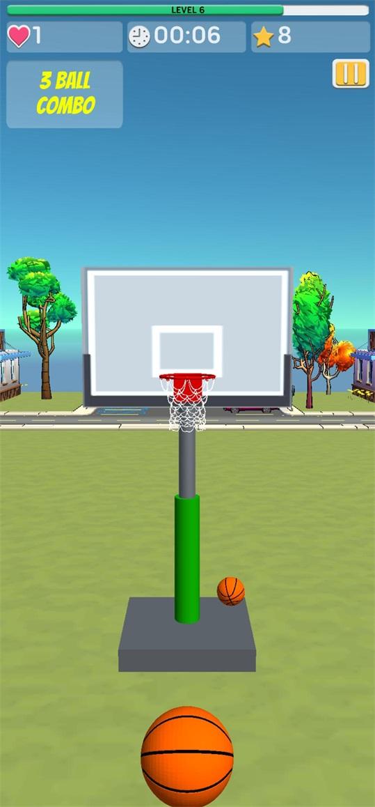 篮球投篮3D破解版(Basketball 3D Shooting) 1.2.4最新版截图3