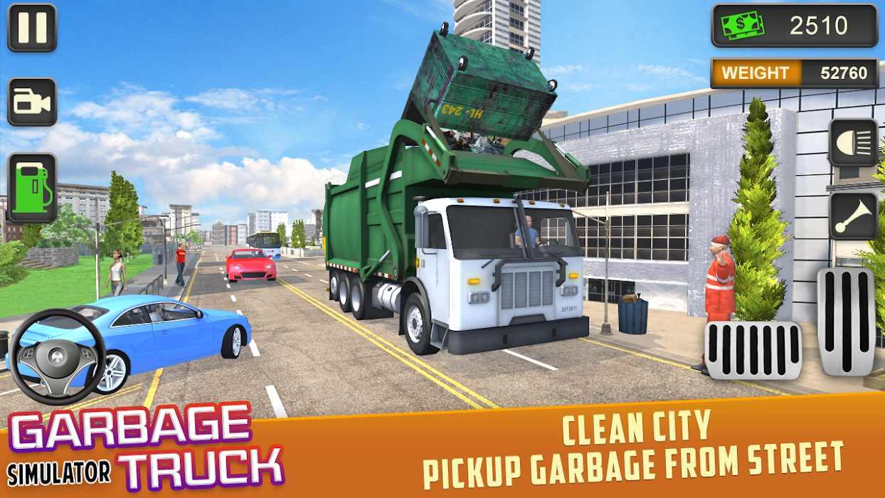 Trash Truck Driving Simulator: Dumping Game(垃圾车驾驶模拟器破解版) 0.8全车辆版截图2
