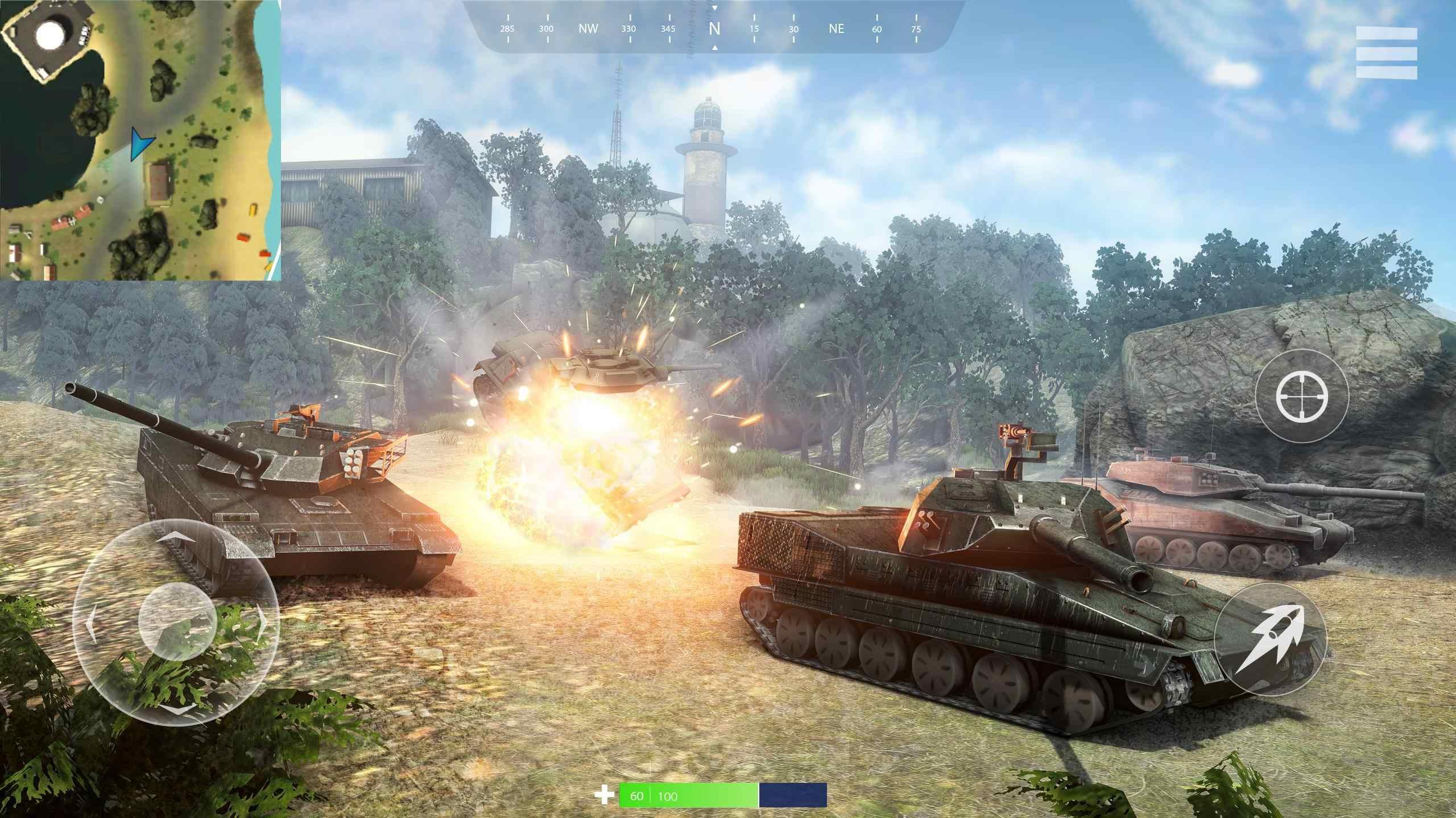 Tanks of War(坦克大战PvP闪电战无限钞票版) 1.3.2破解版截图2