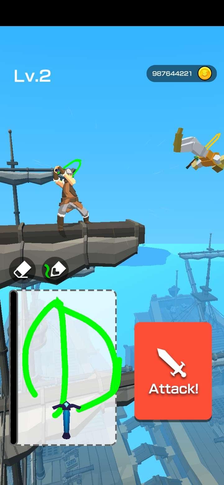 Draw Sword 3D(绘制剑3D无限金币破解版) 1.0.1全道具版截图3