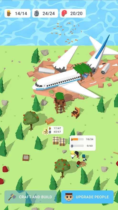 Idle Plane Crash Survival(空难生存去广告版) 0.1.4安卓版截图3