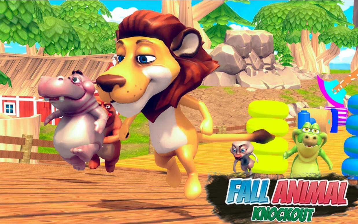 Fall Animals Knockout Racing Mania 3D(秋季动物淘汰赛狂热3D手游) 1.1安卓版截图1
