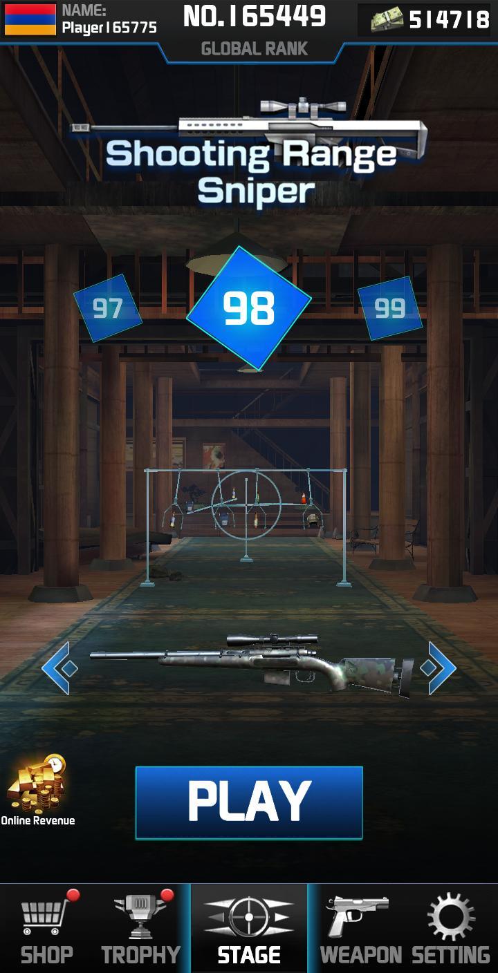 Shooting Range Sniper: Target Shooting Games Free(射击场狙击手目标射击全武器版) 4.2安卓版截图4