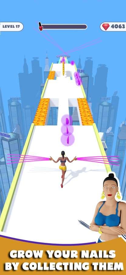 长指甲跑酷3D手游 1.7.13免广告版截图2