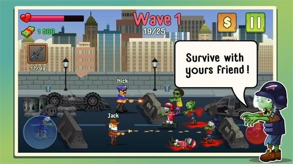 两个男人和僵尸手游(Two guys & Zombies) v1.1.4 安卓版