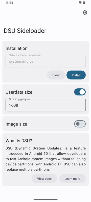 DSU侧载工具 (DSU Sideloader)安卓版v2.03 Sideloader)安卓版v2.03