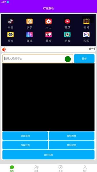 柠檬解析不更新去水印版 解锁会员版v1.2.4 解锁会员版v1.2.4