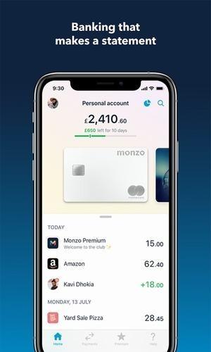 Monzo bank 最新官方版v5.67.0