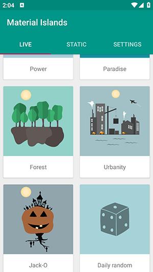 Material Islands