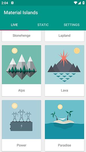 Material Islands