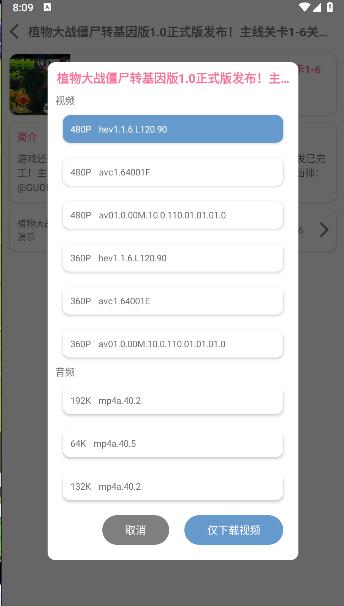b站视频下载器APP(BVD)