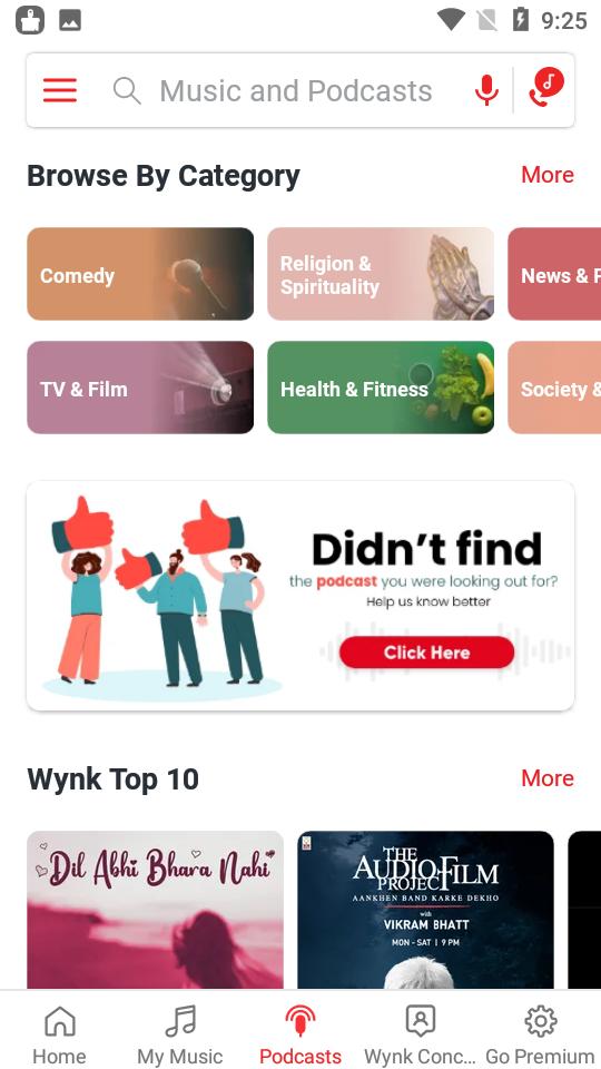 Wynk Music音乐播放器高级版v3.49.1.2 纯净版 v6.5.1