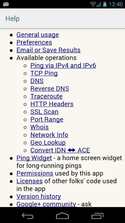 服务网络诊断工具(Ping & Net)v4.2.1安卓最新版 v6.0.3