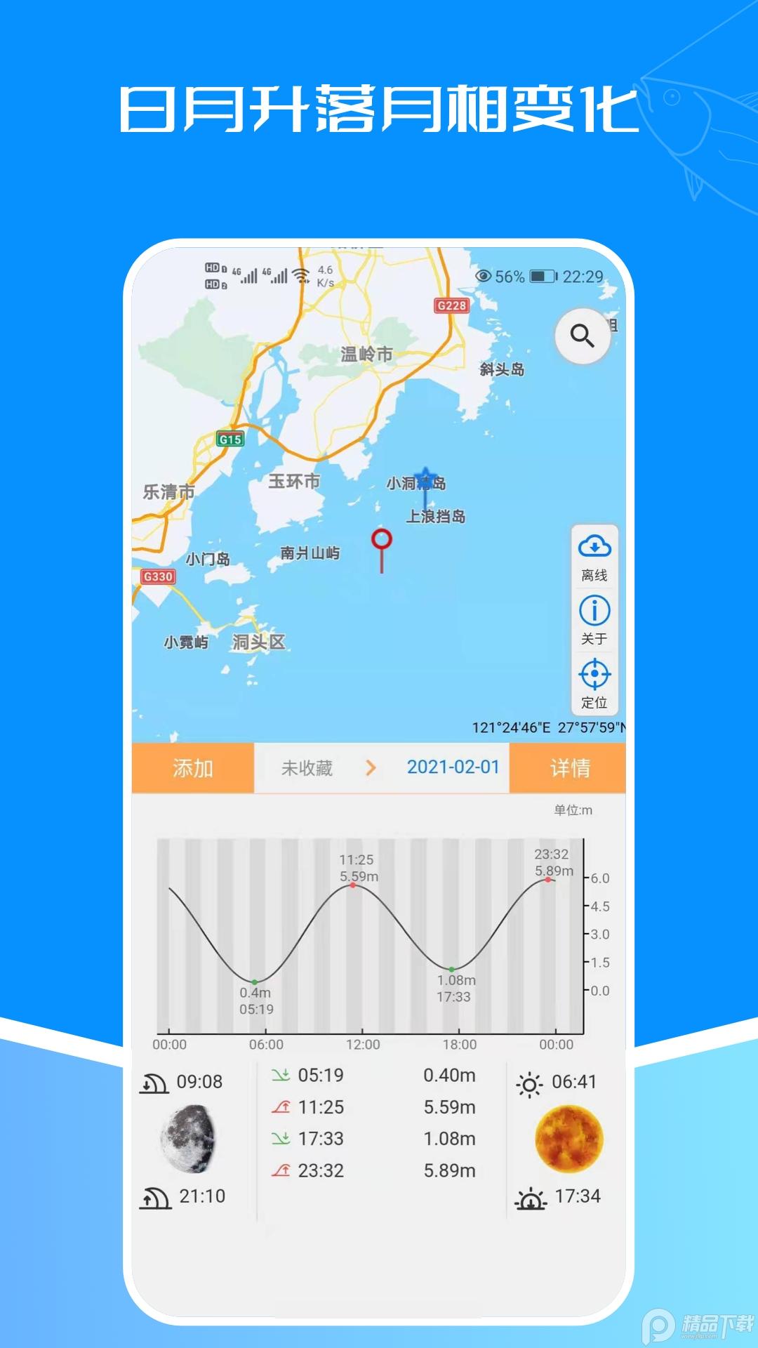 潮汐表软件无需联网版5.3.1 无需注册 v6.4.1