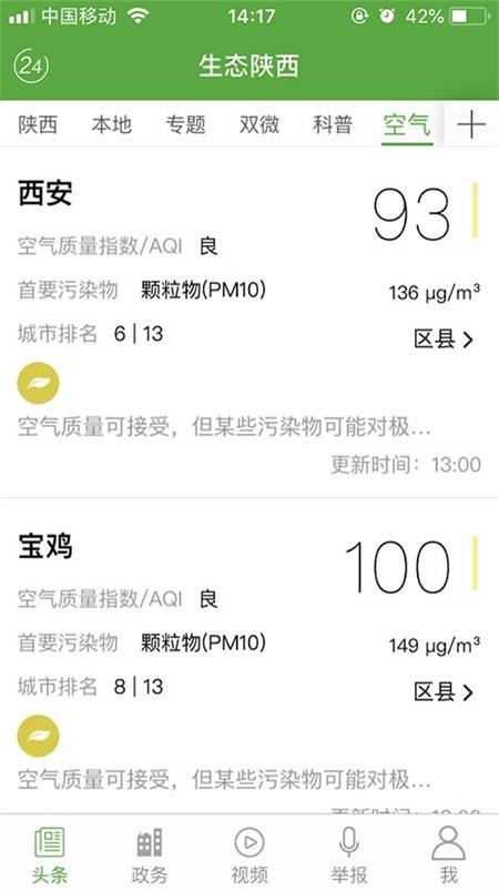 生态陕西官方版v1.2.6  最新版 v5.4.1